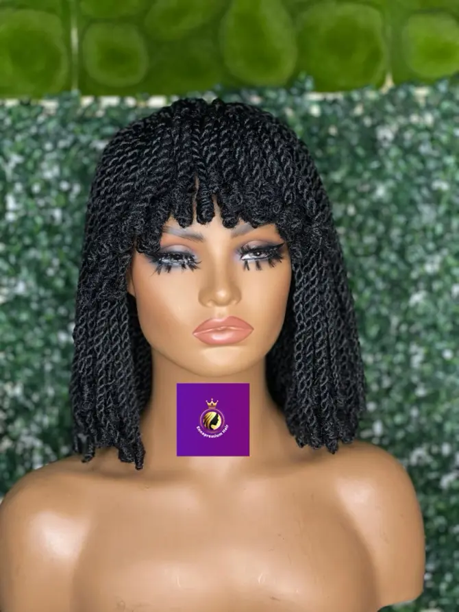 Bangs braids, Kink Twist, Rope Twist